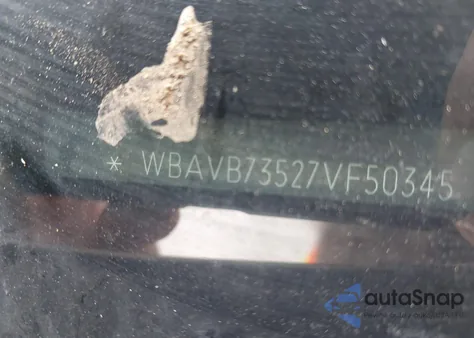 2007 BMW 335I z USA, uszkodzony, nr VIN WBAVB73527VF50345